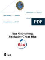 Plan Motivacional Empleados Grupo Rica