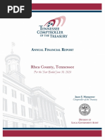 FY2020 Rhea County Annual Financial Report