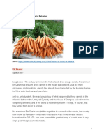A Brief History of Carrots in Pakistan