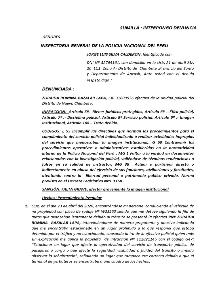 denuncia-por-abuso-policial-en-chimbote-pdf-polic-a-servicios-de