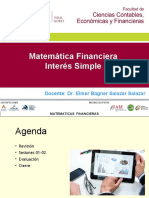 Matemáticas Financieras: Introducción a Interés Simple