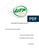 Anteproyecto - Sistema de Control de Citas Ortho and Implant ELLER-MEDRANO