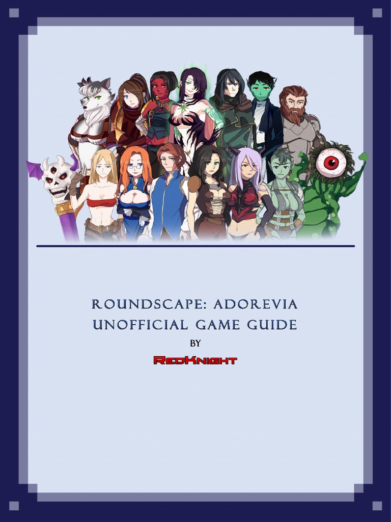 Roundscape Adorevia Unnoficial Game Guide PDF Weaponry Leisure image pic