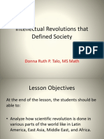 Intellectual Revolutions That Defined Society: Donna Ruth P. Talo, MS Math