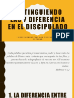 Distinguiendo Las 7 Diferencia en El Discipulado