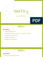 Math 5 Course Outline