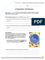 Student Exploration: Cell Structure