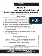 Axxess Steering Wheel Control Interface Installation Manual: ASWC-1