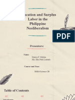 Education and Surplus Labor in Philippine Neoliberalism