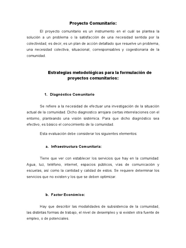 Guía para Proyectos Comunitarios | PDF | Comunidad | Presupuesto