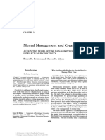 Mental Management and Creativity: Bruce K. Britton and Shawn M. Glynn