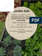 Garden Sale Flyer