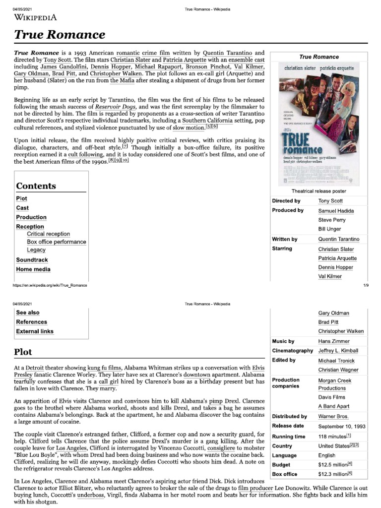 True Romance | PDF