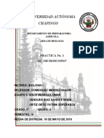 Biologia 1. Practica 1 "El Microscopio"