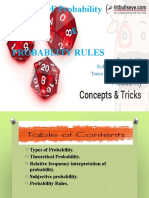 TYPES OF Probability & Probablity Rules: Presented By: Rohit Pant. (500077132) Tanya Madan. (500076184)