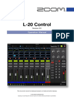 L-20 Control: Operation Manual