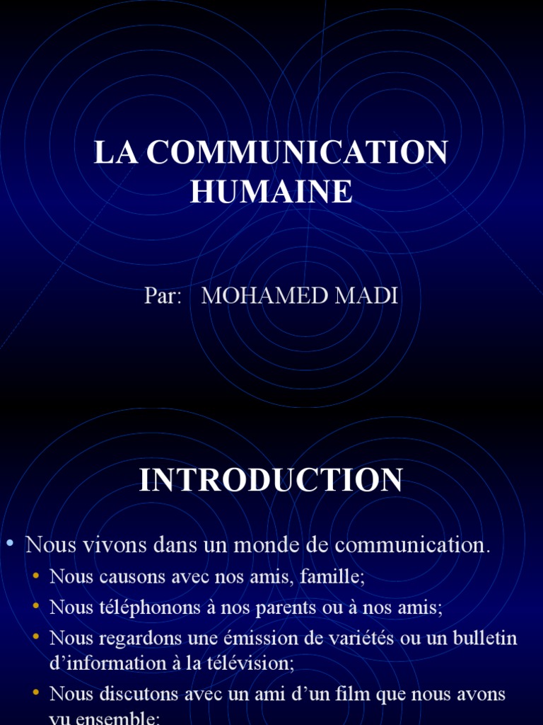 La Communication Humaine | PDF | la communication | Sciences cognitives