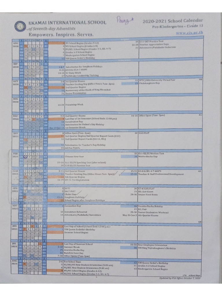Eis Calendar PDF