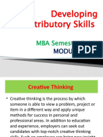 Developing Creative and Critical Skills