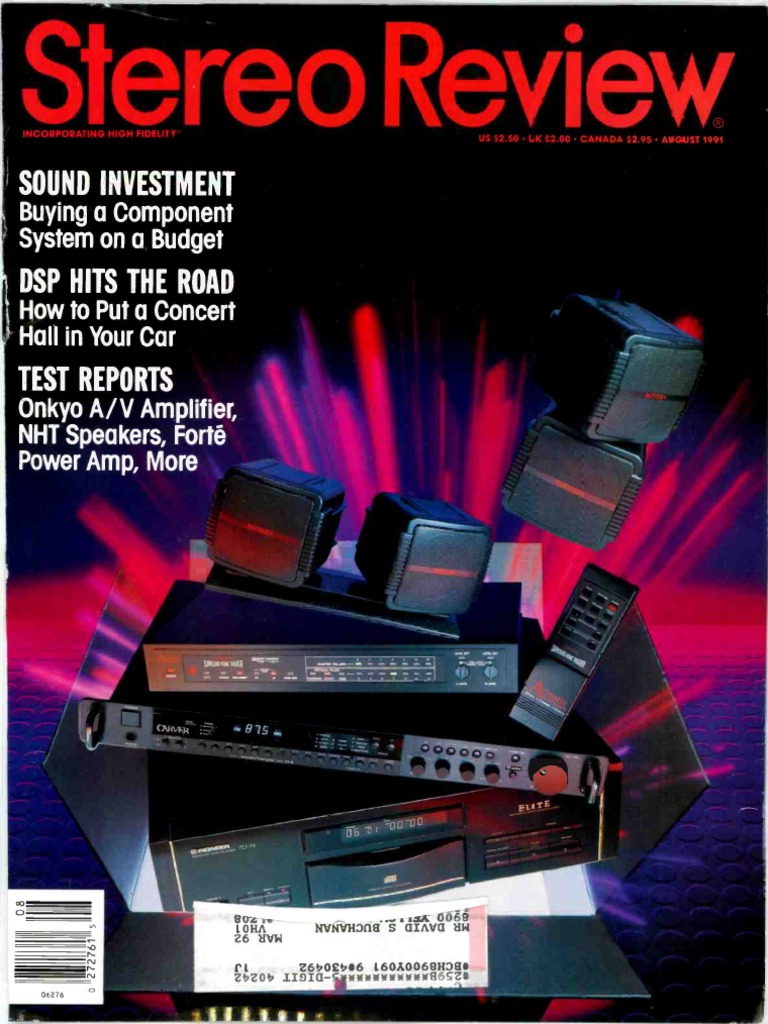 Stereo Review 1991 08 | PDF | Electronics | Electrical Engineering