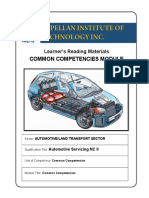 Capellan Institute of Technology Inc.: Common Competencies Module