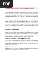 Design For The Production of Soap PDF | PDF | Soap | Chemical Substances