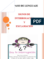 Repaso Signos de Exclamación e Interrogación