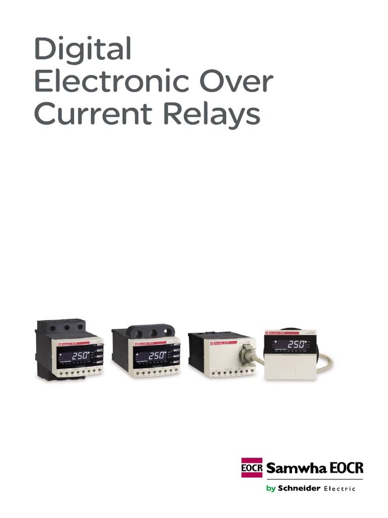 Samwha EOCR Digital Relay Overview | PDF | Alternating Current ...