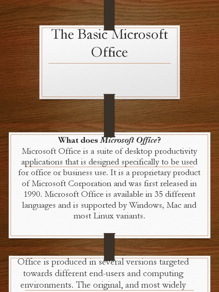 Overview of Microsoft Office Suite | PDF | Microsoft Office | Microsoft ...