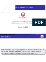 Computer Science Workshop 1: Nikunja Kar