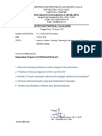 Analisis Struktur Dinding Terkekang Berlubang dengan Perkuatan disekitar Lubang