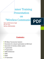 Wireless Communication Summer Training Presentation