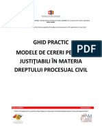 Ghid Justitiabili Revizuit -Modele de Cereri in Materia Dreptului Procesual Civil
