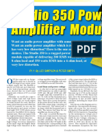 Studio 350 Power Amplifier Module: Pt.1: by Leo Simpson & Peter Smith