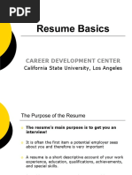 Resume Basics