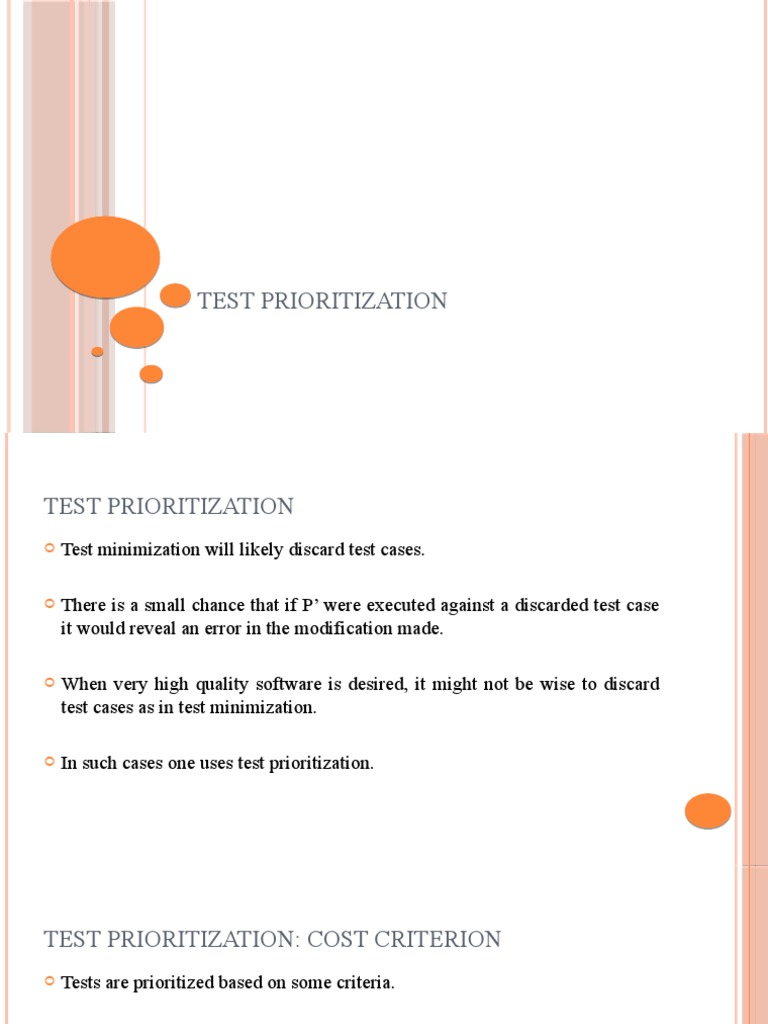 Test Prioritization Techniques Explained | PDF | Teaching Methods ...