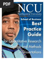 NCU Best Practices Quantitative Research