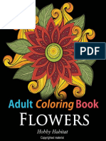 Adult Coloring Books Flowers