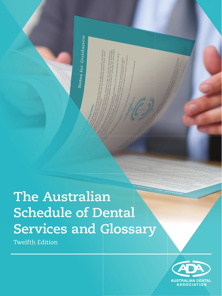 Australian Schedule and Dental Glossary 12 Revised 29012020 PDF