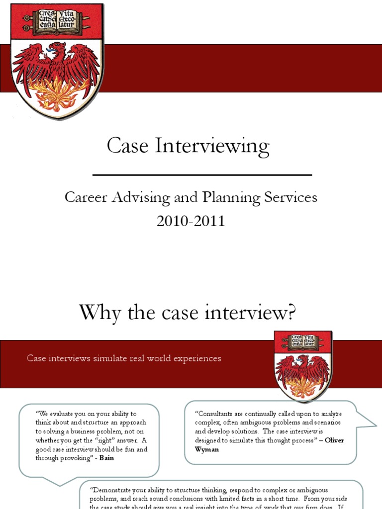 Mastering Case Interviews Guide | PDF | Business | Business Economics