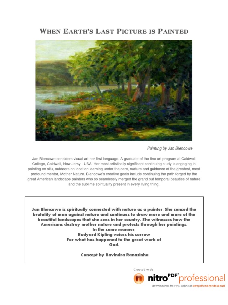 When earth s last picture is painted pdf rudyard kipling paintings