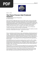 03-07-08 OEN-The Peace Process That Produced Violence by Fed