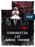 C.J. Tudor - Dispariția lui Annie Thorne