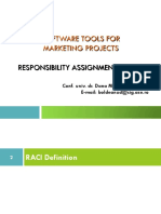 Software Tools For Marketing Projects: Responsibility Assignment Matrix