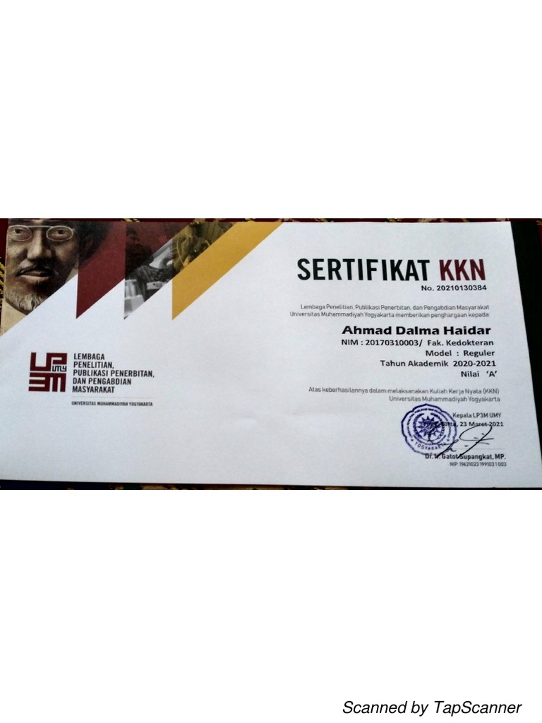 Sertifikat KKN | PDF