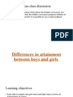 Attainment-Boys Girls