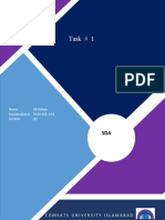 Task # 1: Comsats University Islamabad