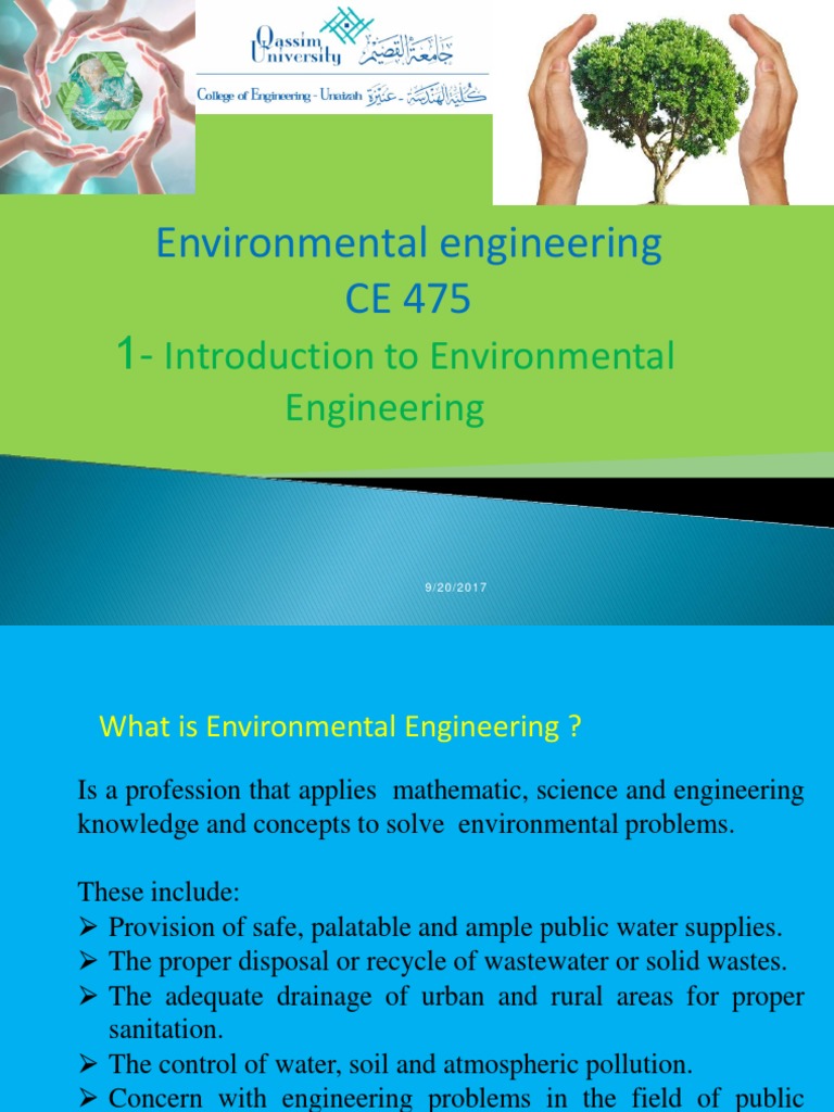 Introduction to Environmental Engineering: An Overview of Key Concepts ...