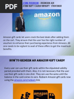 AMC e-Ticket and Gift Card Redemption | PDF | Ticket (Admission) | Payments