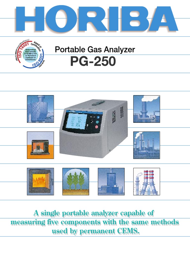 Dokument HORIBA PG250 PDF Exhaust Gas Incineration